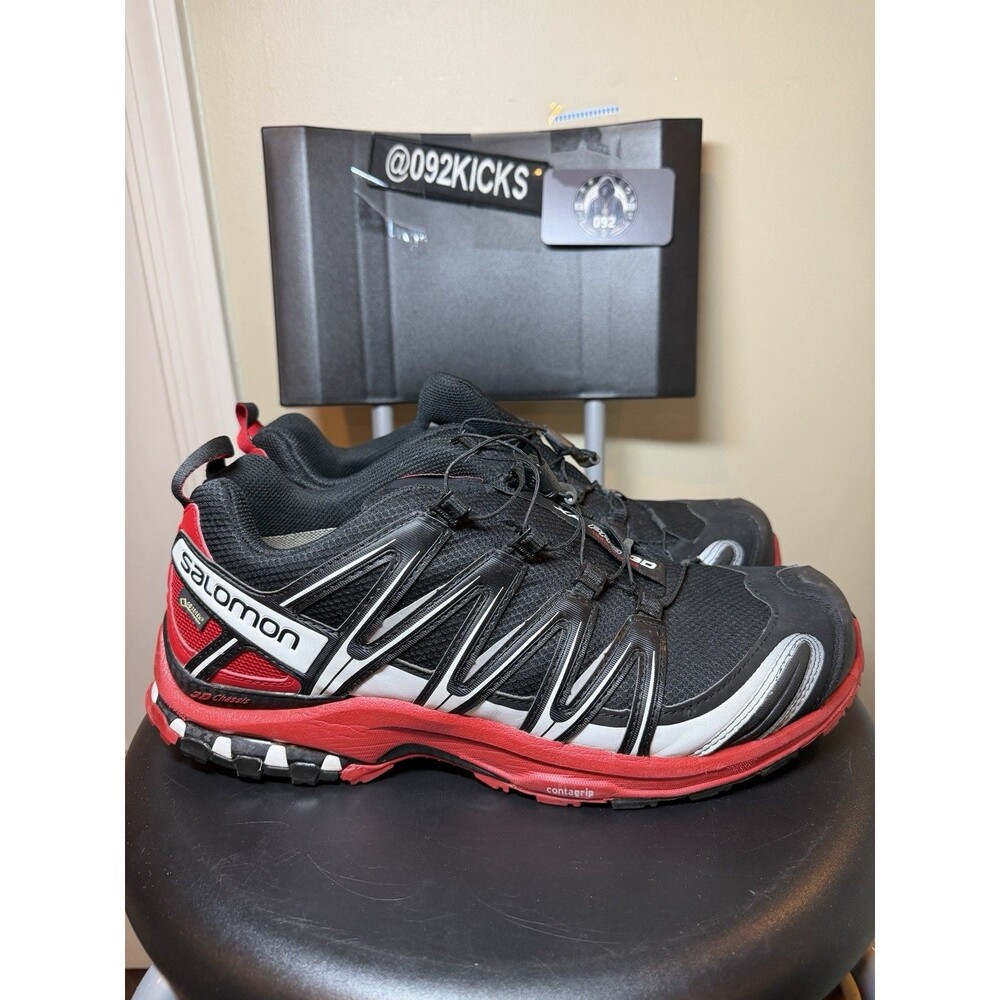 Salomon XA Pro 3D GTX Men’s Size 11 Black Red Trail Running Hiking Shoes